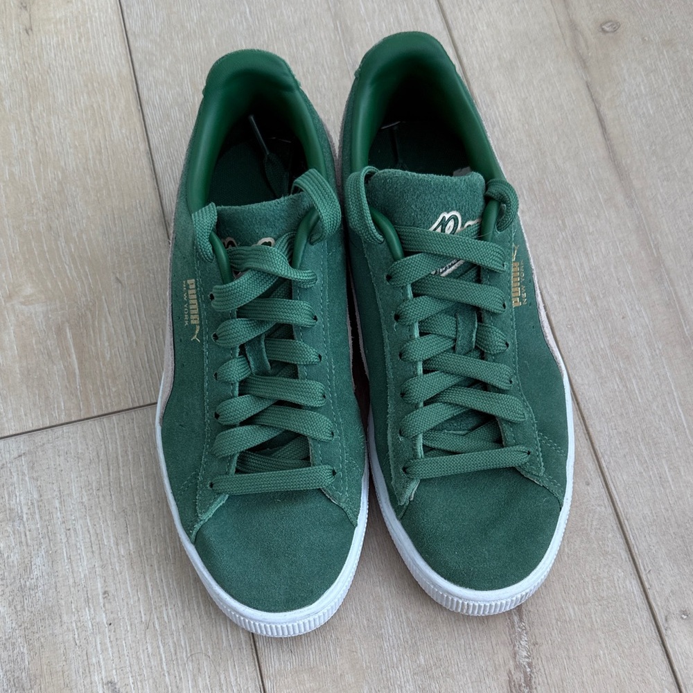 Puma Forest Green Suede Sneakers